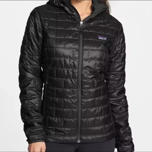 black puffer jacket patagonia